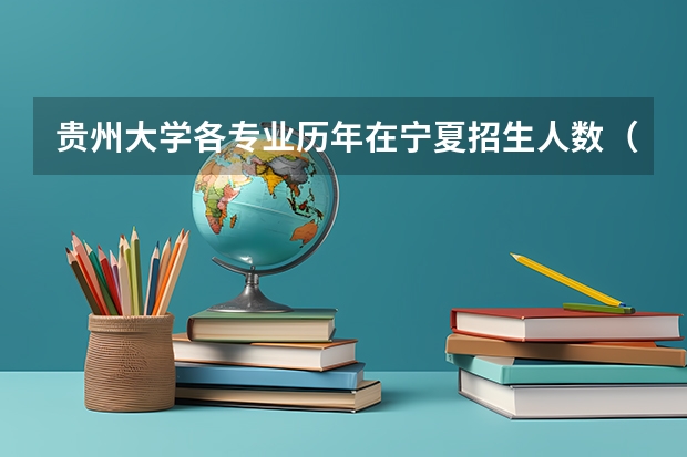 贵州大学各专业历年在宁夏招生人数(学费介绍)