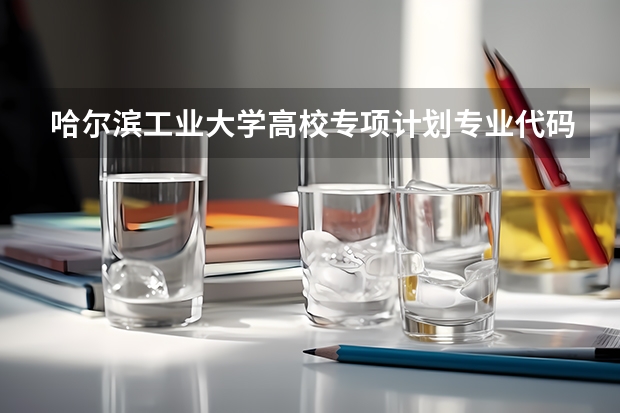 哈尔滨工业大学高校专项计划专业代码 地方专项计划与本科一批(河北)