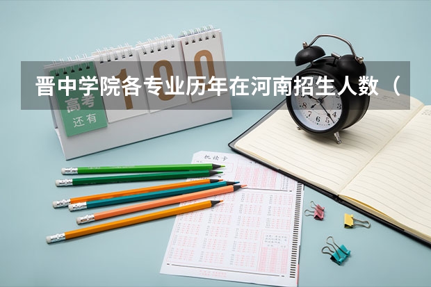晋中学院各专业历年在河南招生人数(学费介绍)