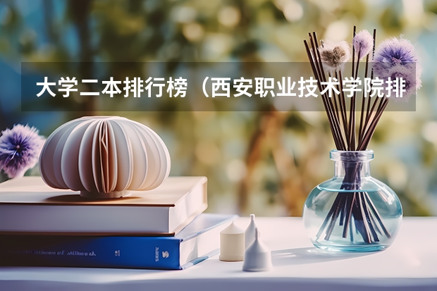 大学二本排行榜（西安职业技术学院排名前十的学校）