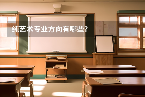 纯艺术专业方向有哪些？