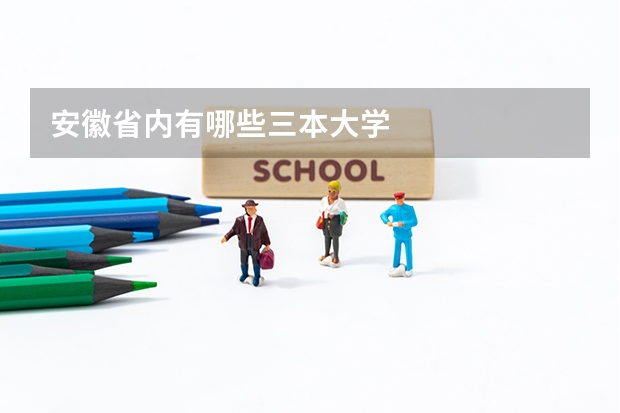 安徽省内有哪些三本大学