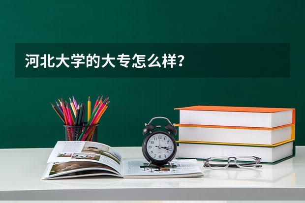 河北大学的大专怎么样?