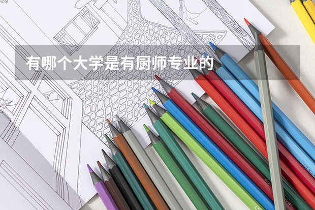 有哪个大学是有厨师专业的