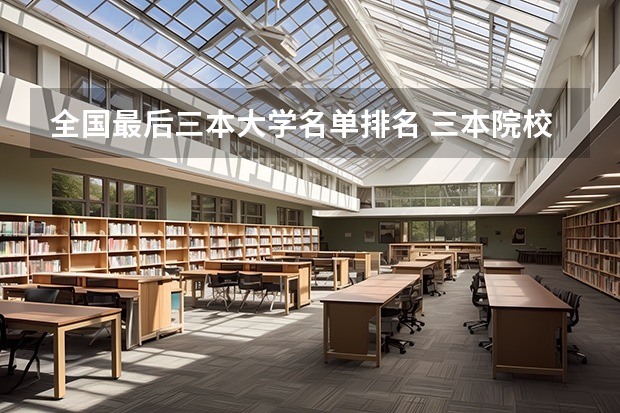 全国最后三本大学名单排名 三本院校排名及录取分数线