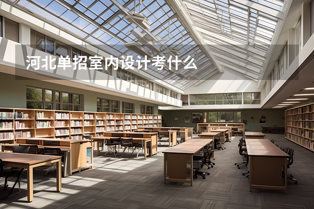 河北单招室内设计考什么