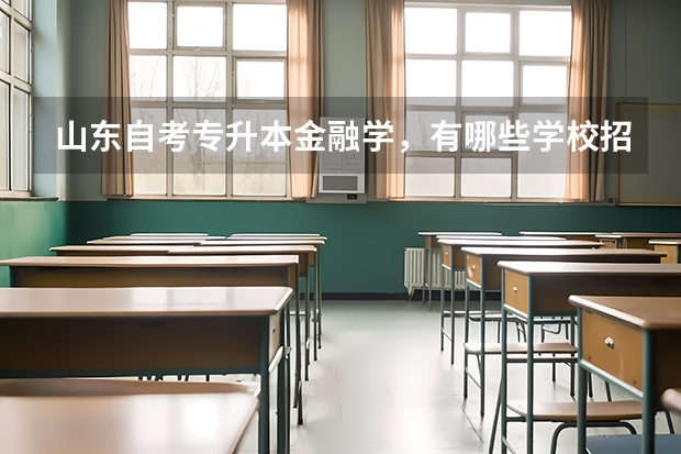 山东自考专升本金融学,有哪些学校招收?