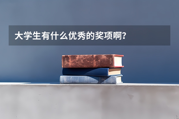 大学生有什么优秀的奖项啊?