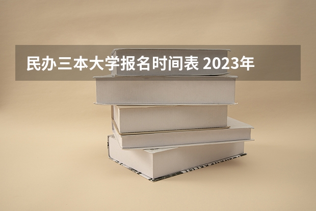 民办三本大学报名时间表 2023年4月自考本科报名时间及考试时间是几月几号?