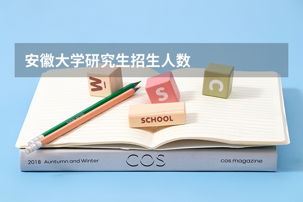 安徽大学研究生招生人数