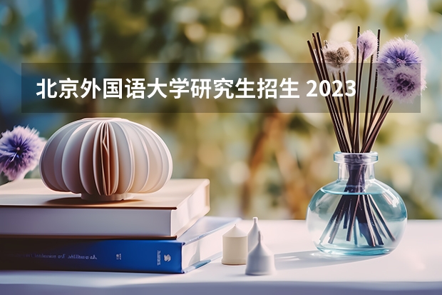 北京外国语大学研究生招生 2023年北京外国语大学MBA研究生报考条件
