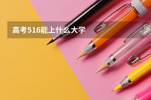 高考516能上什么大学