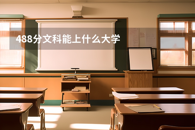 488分文科能上什么大学