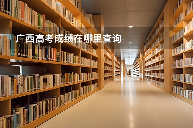 广西高考成绩在哪里查询