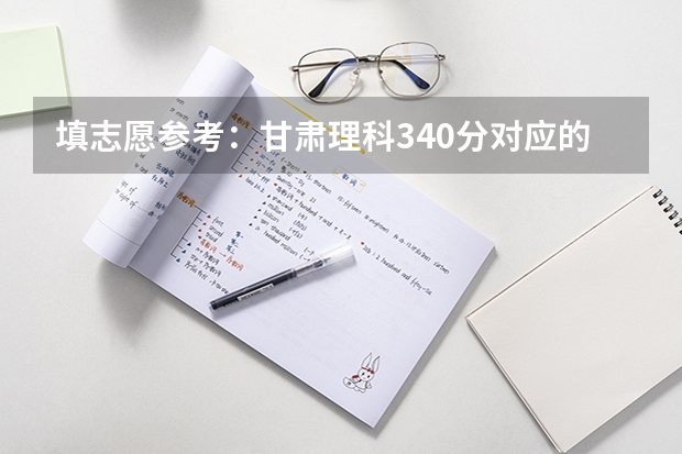 填志愿参考：甘肃理科340分对应的大学 高分求：洛阳理工学院和开封大学各专业的录取分数线