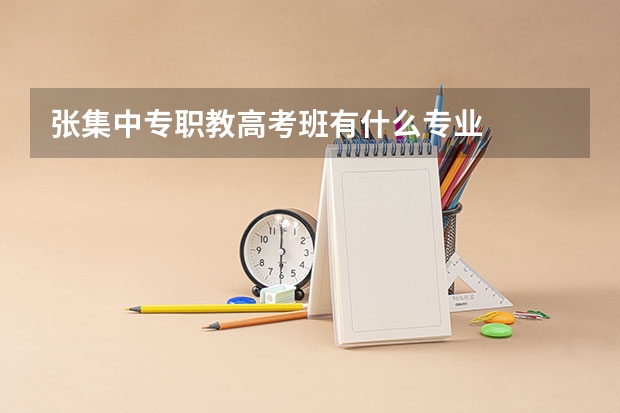 张集中专职教高考班有什么专业