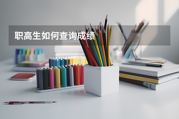 职高生如何查询成绩