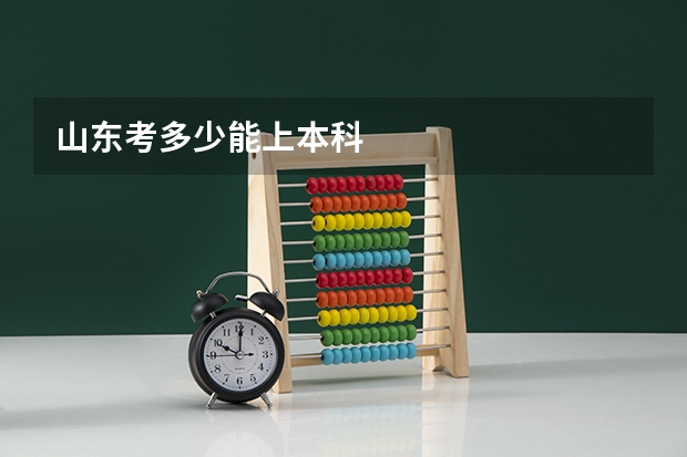 山东考多少能上本科