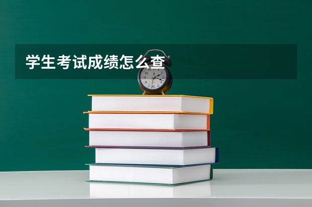 学生考试成绩怎么查