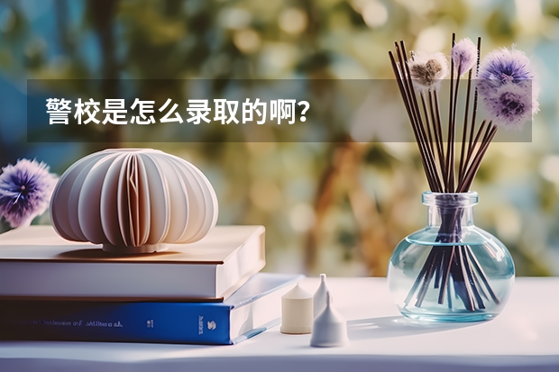 警校是怎么录取的啊?