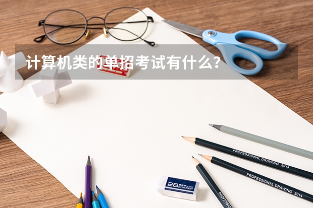 计算机类的单招考试有什么?