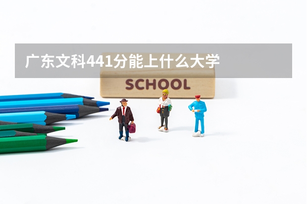 广东文科441分能上什么大学
