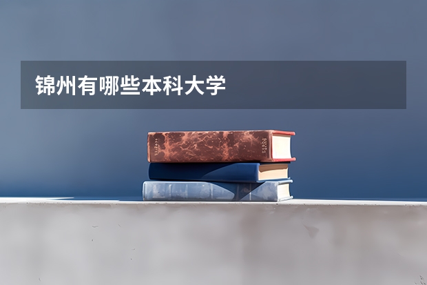 锦州有哪些本科大学