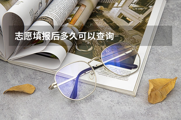 志愿填报后多久可以查询