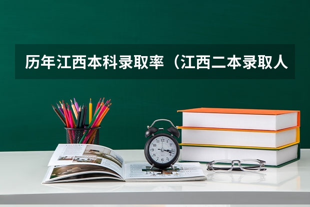 历年江西本科录取率（江西二本录取人数）