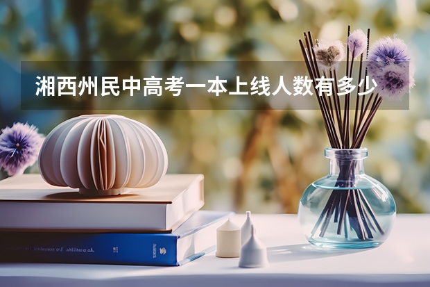 湘西州民中高考一本上线人数有多少