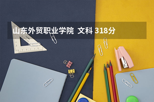 山东外贸职业学院 文科 318分能被录取不?选什么专业