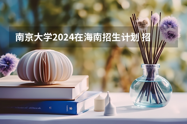 南京大学2024在海南招生计划 招多少人