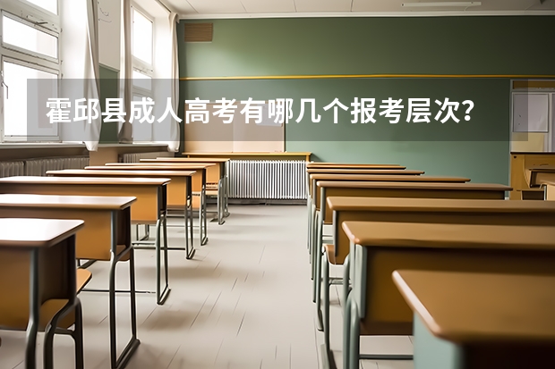霍邱县成人高考有哪几个报考层次? 霍邱正华高中高考成绩