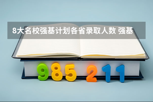 8大名校强基计划各省录取人数 强基计划各省录取人数