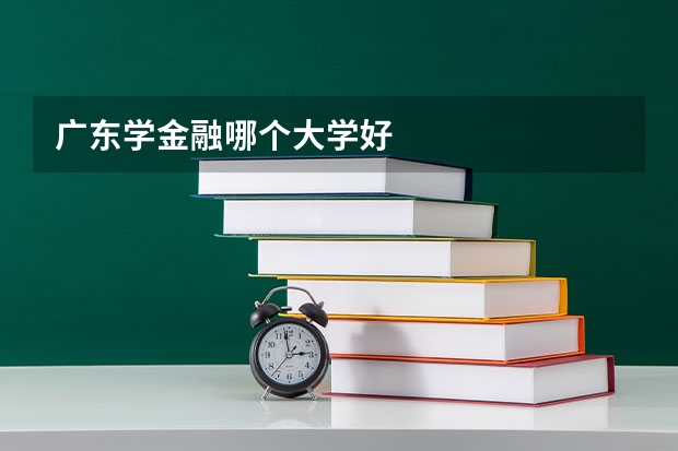 广东学金融哪个大学好