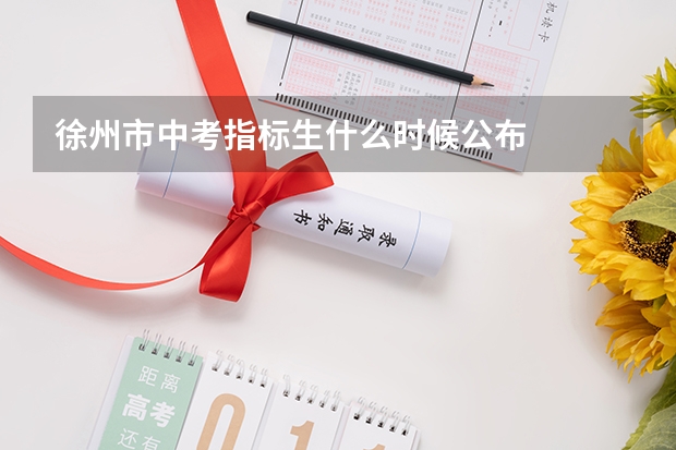 徐州市中考指标生什么时候公布