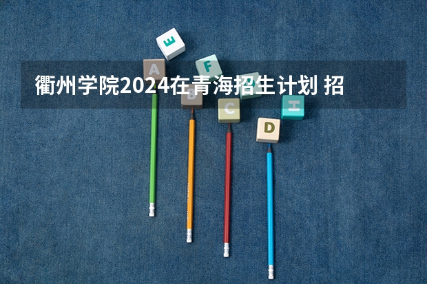 衢州学院2024在青海招生计划 招多少人