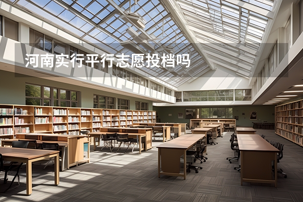 河南实行平行志愿投档吗