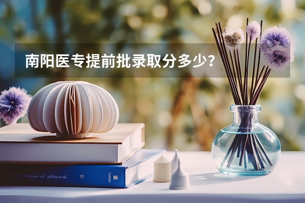 南阳医专提前批录取分多少？
