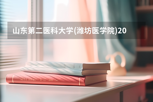 山东第二医科大学(潍坊医学院)2024在天津招生计划 招多少人