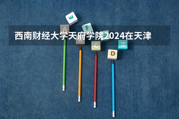 西南财经大学天府学院2024在天津招生计划 招多少人