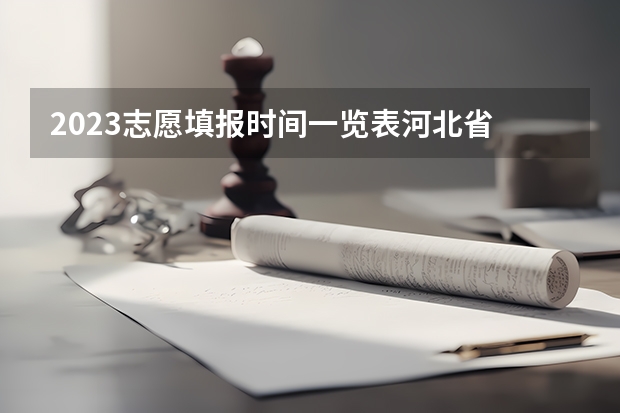 2023志愿填报时间一览表河北省 怎样查高考提前批录取结果