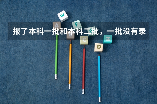 报了本科一批和本科二批,一批没有录取,还能报一批的征集志愿吗?