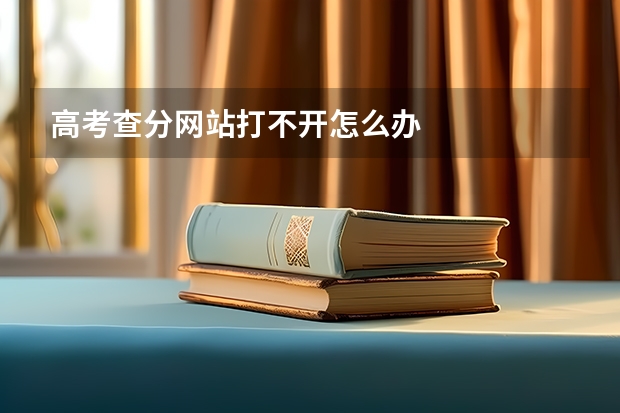 高考查分网站打不开怎么办
