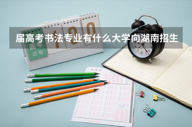届高考书法专业有什么大学向湖南招生,招文科生人数是多少?
