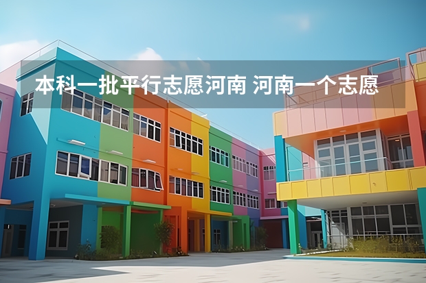 本科一批平行志愿河南 河南一个志愿可以选择几个专业