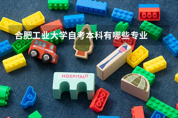 合肥工业大学自考本科有哪些专业