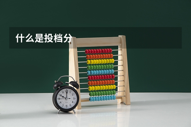 什么是投档分
