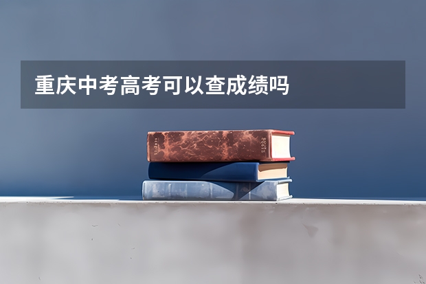 重庆中考高考可以查成绩吗