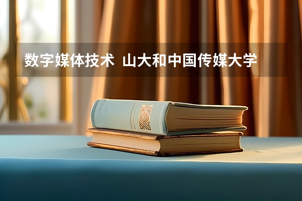 数字媒体技术 山大和中国传媒大学哪个好?